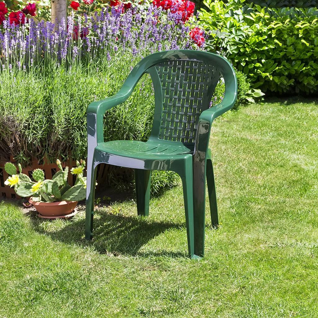 Baštenska stolica plastična Valerija varijant zelena