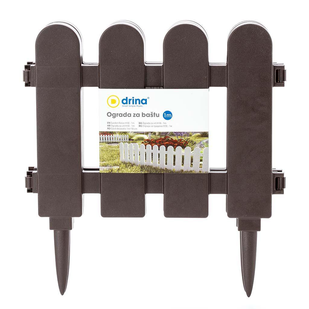 Ograda plastična braon