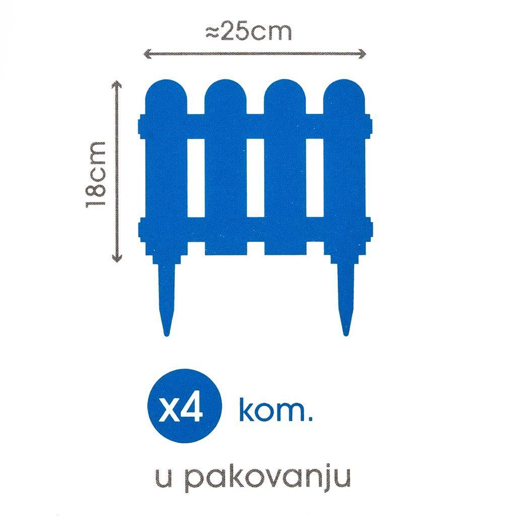 Ograda plastična braon