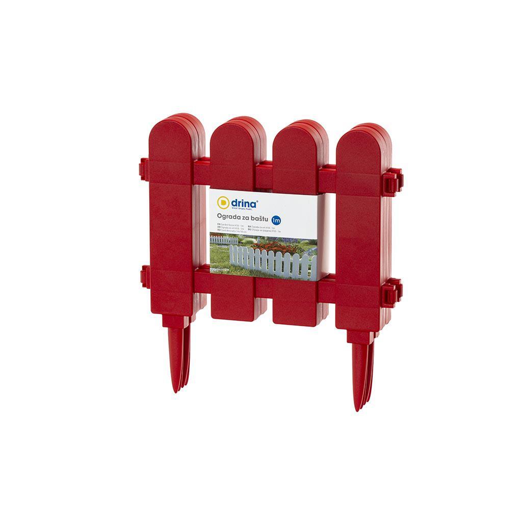 Ograda plastična crvena