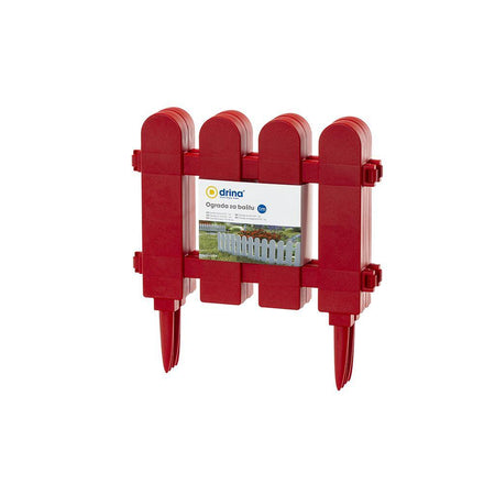 Ograda plastična crvena