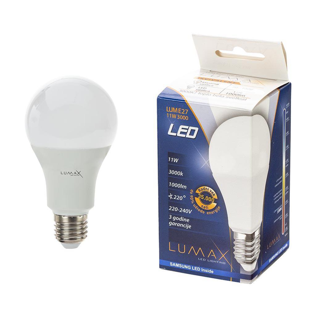 Sijalica LED Lumax E27 3000K | 11 W