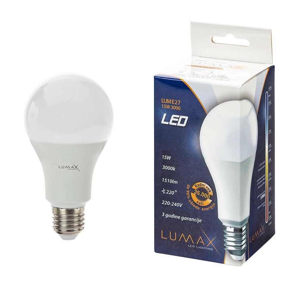 Sijalica LED Lumax E27 3000K | 15 W