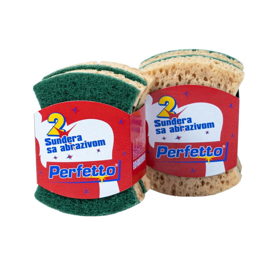 Sunđer abrazivni  2/1 10x8x2,4cm extra clean Perfetto