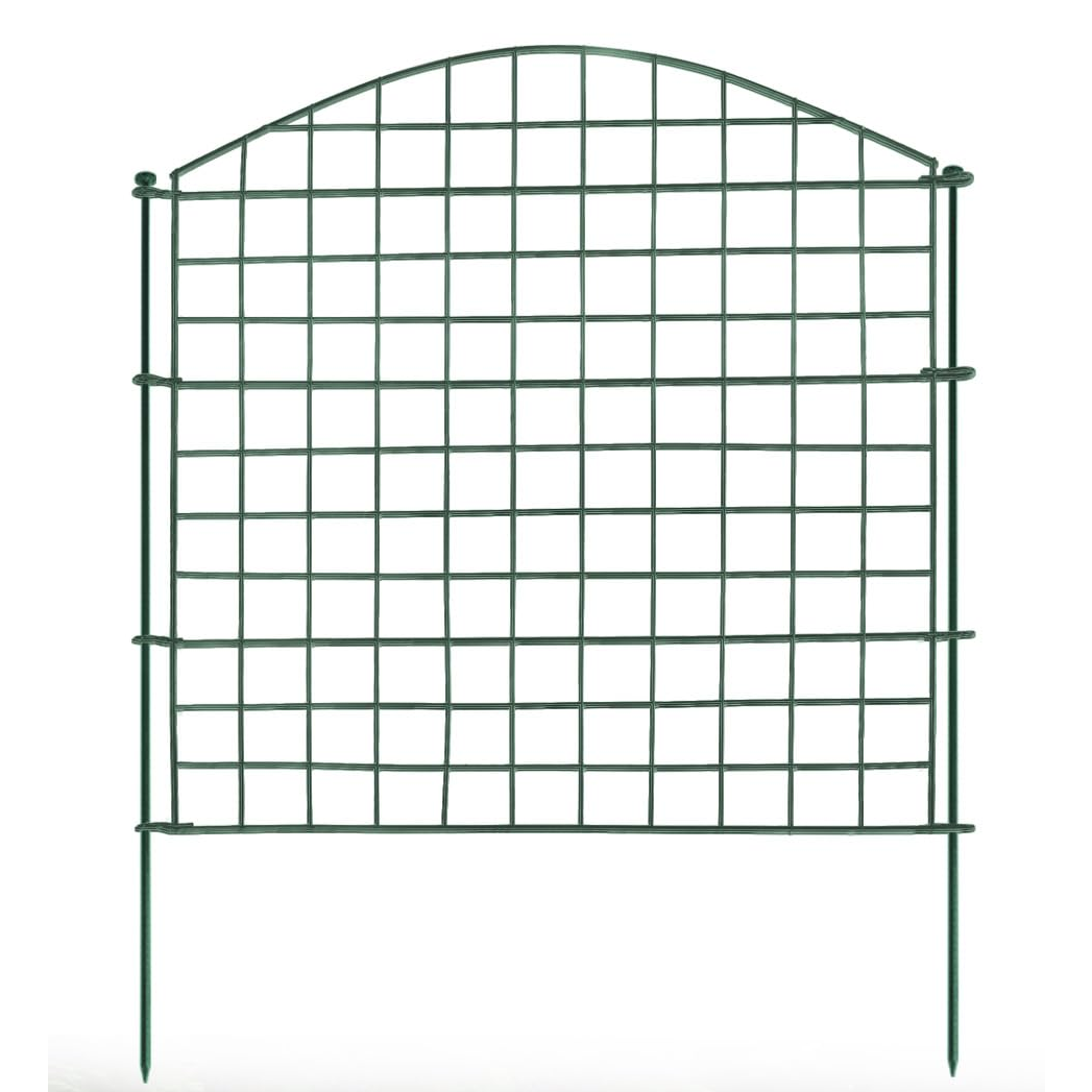 Ograda ukrasna zelena panel H 0,8mx4m u setu 5/6