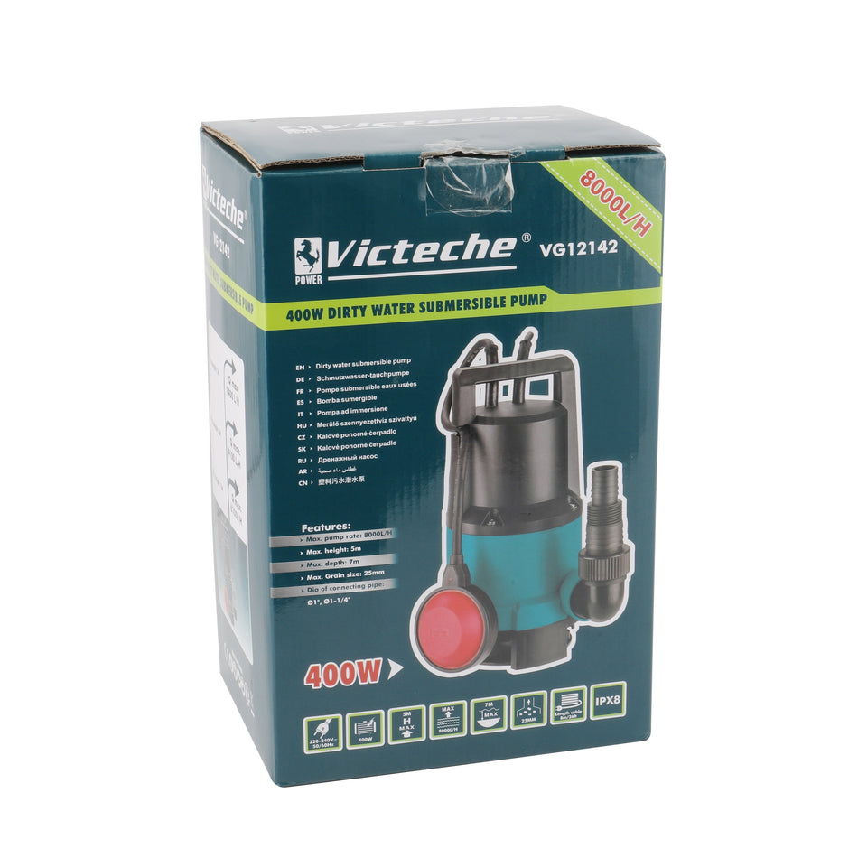 Potapajuća pumpa za prljavu vodu 400W 8000L/h VG12142 Victeche