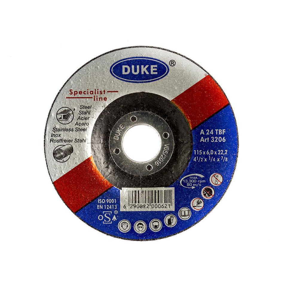 Brusna ploča Duke za metal 115×6 mm