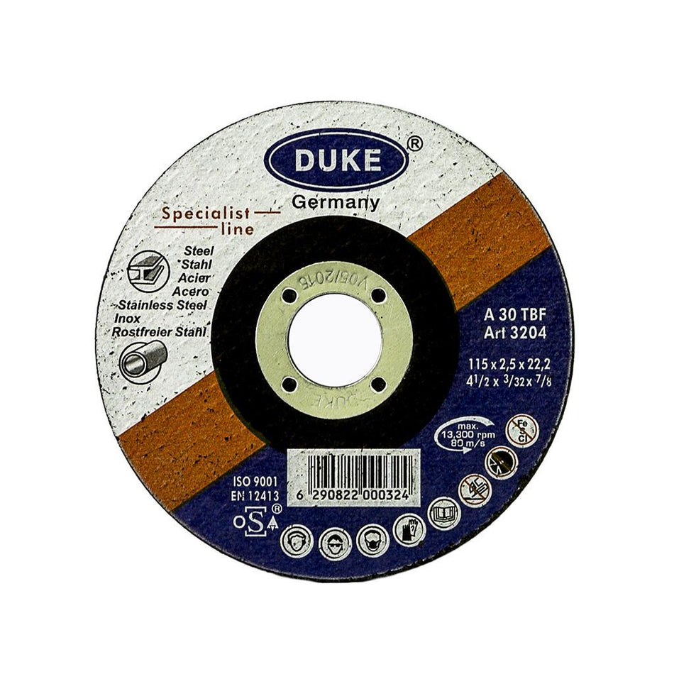 Rezna ploča Duke za metal 115×2,5 mm
