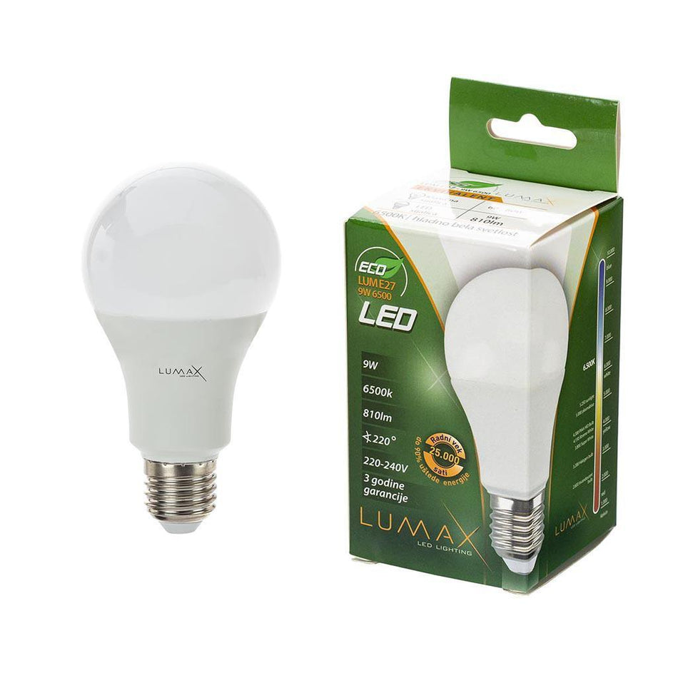 Sijalica LED Lumax E27 Eco 6500K | 9 W